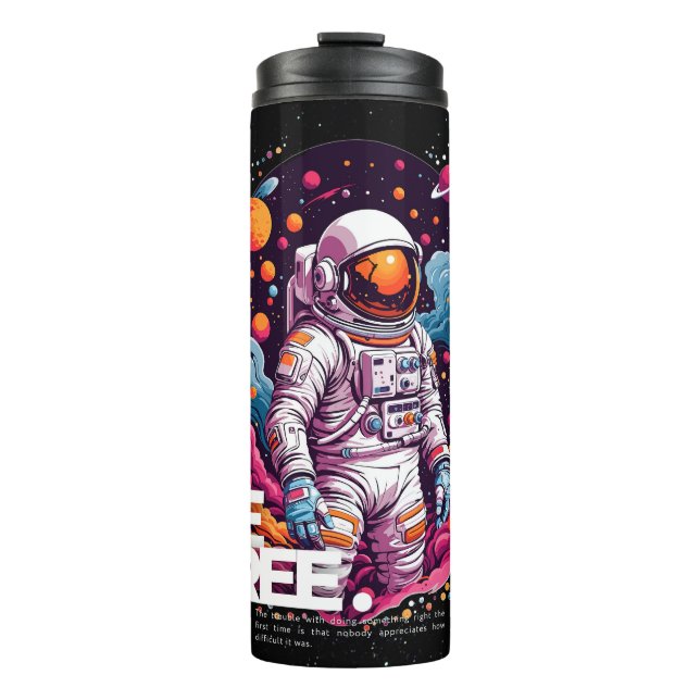 Garrafa Térmica BE FREE Astronauta design (Frente)