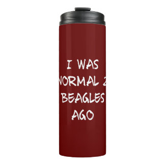 Garrafa Térmica Beagle Lover/ Proprietário do Cachorro Beagles/ Do