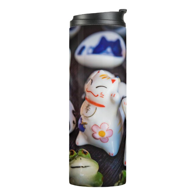 Garrafa Térmica Beckoning - figurinos de gatos (Giro à esquerda)