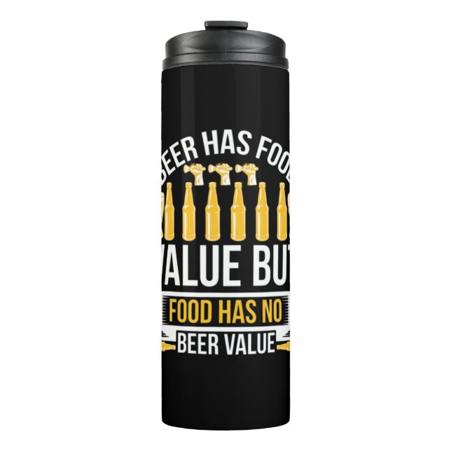Garrafa Térmica Beer Tem Valor Comida Aniversário (Frente)