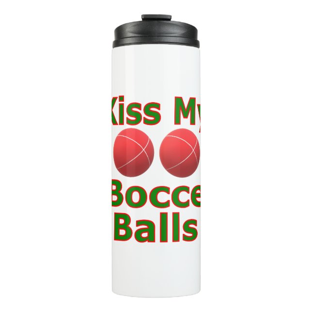 Garrafa Térmica Beije Minhas Bolas de Bocce (Frente)
