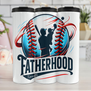 Garrafa Térmica Beisebol da paternidade: Capturando sonhos de infâ