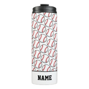 Garrafa Térmica Beisebol Game Bat Balls Jogador de Campo Esportivo