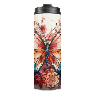 Garrafa Térmica Bela Borboleta Boho