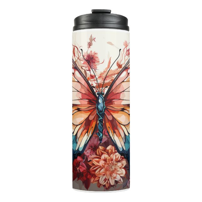 Garrafa Térmica Bela Borboleta Boho (Frente)
