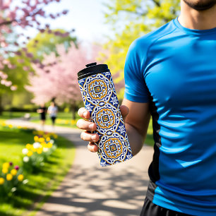 Garrafa Térmica 💙 Belo Azulejos IV