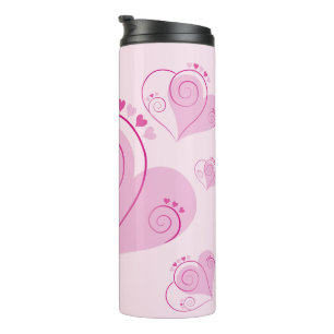 Garrafa Térmica Belo Coração Rosa