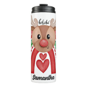 Garrafa Térmica Belo Feliz Vestido de Natal Personalizado