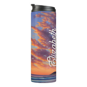 Garrafa Térmica Belo Sol Azul Turquesa Oceano
