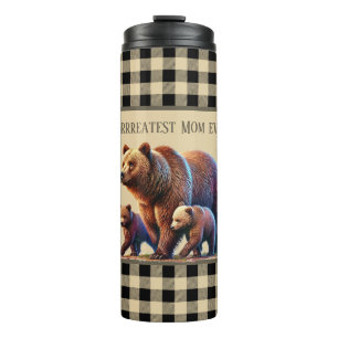 Garrafa Térmica Belo urso do País, a melhor mãe de sempre
