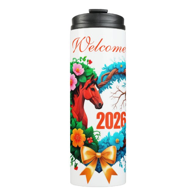 Garrafa Térmica Bem-vindo 2026 (Frente)