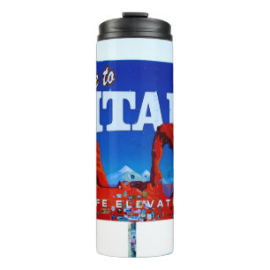 Garrafa Térmica Bem-vindo ao Sinal de Utah