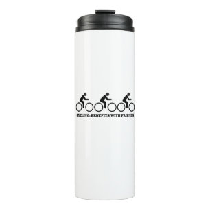 Garrafa Térmica Benefícios do Ciclismo com Amigos