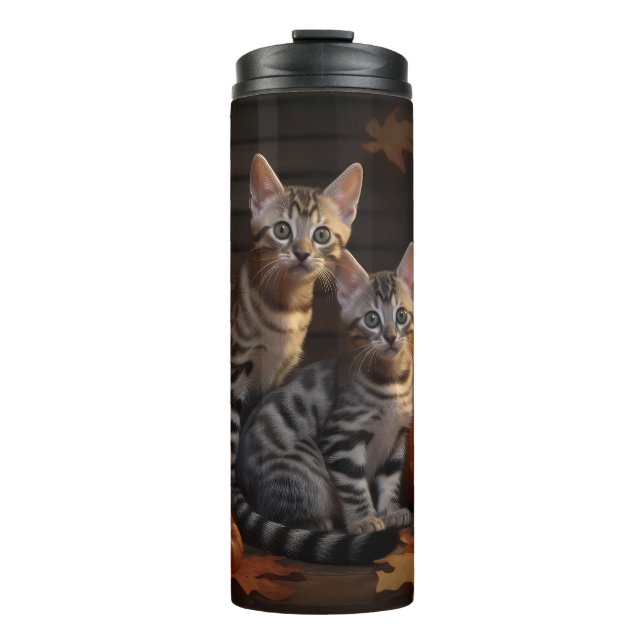 Garrafa Térmica Bengala Kitten Autumn Delight Pumpkin (Frente)