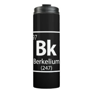 Garrafa Térmica Berkelium - Mesa periódica da ciência de Berkele