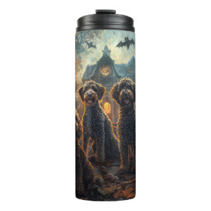 Garrafa Térmica Bernedoodle Halloween Night Doggy Delight