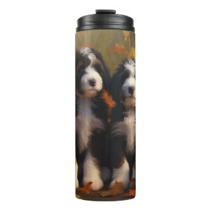 Garrafa Térmica Bernedoodle Puppy Autumn Delight Pumpkin