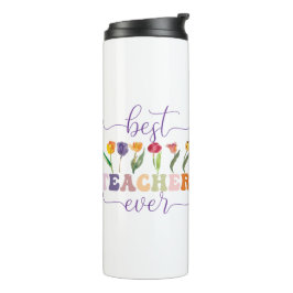 Garrafa Térmica Best teacher ever, Custom mug  for teacher