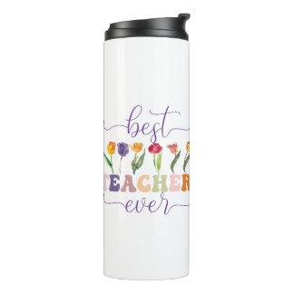 Garrafa Térmica Best teacher ever, Custom mug for teacher