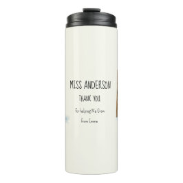 Garrafa Térmica Best Teacher Ever Winter Penguin Design