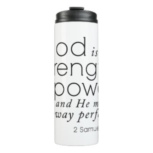 Garrafa Térmica Bíblia verso caneca Deus é o meu dom Forte Crist