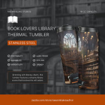Biblioteca de Amantes de Livros Copo Térmico