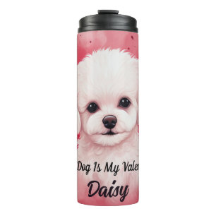 Garrafa Térmica Bichon Frise Dog É Meu Namorados Personalizado