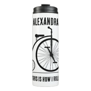 Garrafa Térmica Bicicleta Retro Engraçado personalizada para cicli