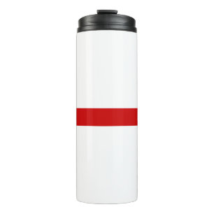 Garrafa Térmica Bielorrússia branco-vermelho-branco