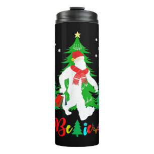 Garrafa Térmica Bigfoot Yeti Sasquatch Natal Acredite no Natal