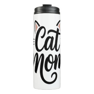 Garrafa Térmica Bigodes e Orelhas de Mãe de Gato