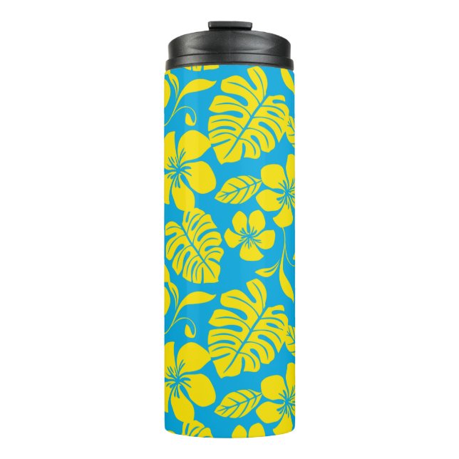 GARRAFA TÉRMICA  BIQUÍNI ROSA (AZUL/AMARELO) (Frente)