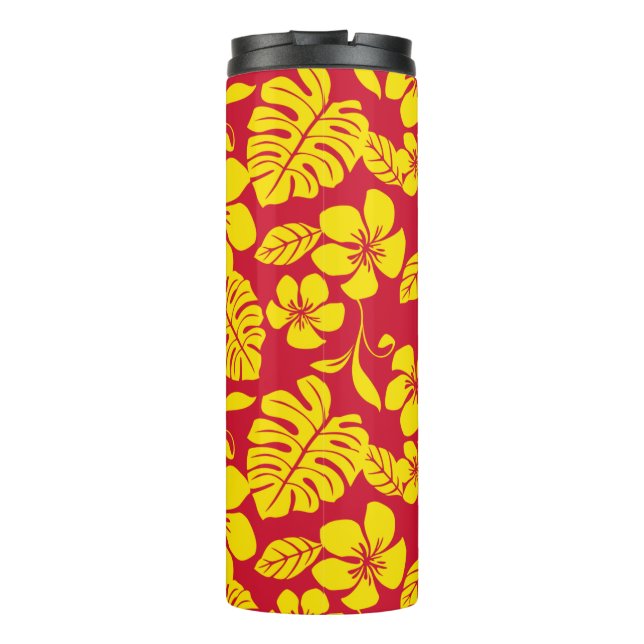 GARRAFA TÉRMICA  BIQUÍNI ROSA (VERMELHO/DOURADO) (Verso)