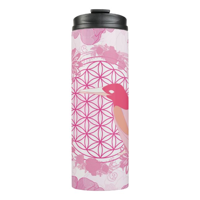 Garrafa Térmica Bird flower of life (Frente)