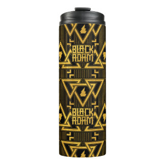 Garrafa Térmica Black Adam Lightning Bolt Triangular Pattern