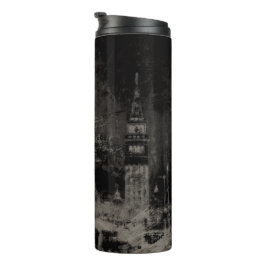 Garrafa Térmica Black and Taupe Distress Skyline Veneice Itália