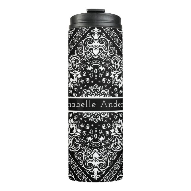 Garrafa Térmica Black Bandana Personalize o Tumbler Térmico (Frente)