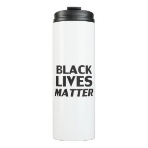 Garrafa Térmica "Black Lives Matter" preto branco