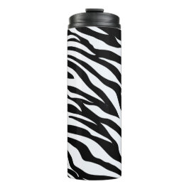 Garrafa Térmica Black & White Zebra Safari Animal Pattern