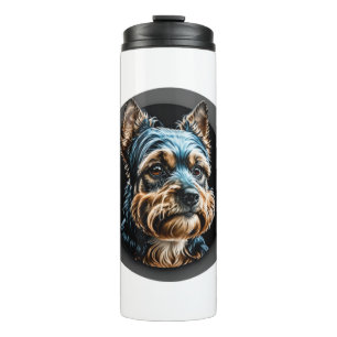 Garrafa Térmica black yorkshire terrier