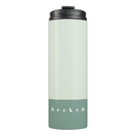 Garrafa Térmica Bloco de Cor Menta