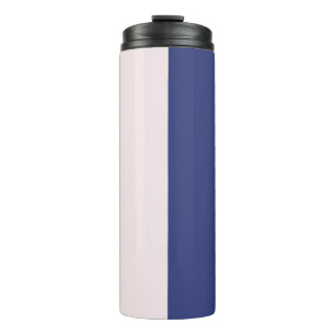 Garrafa Térmica Blocos de Cor Verticais Azul Marinho e Rosa