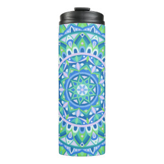 Garrafa Térmica Blue Base Mandala