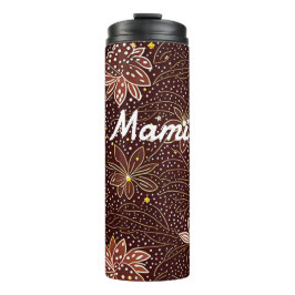 Garrafa Térmica Blumenmuster braun