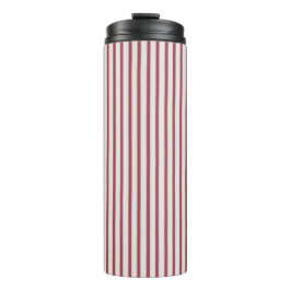Garrafa Térmica Blush Pink Red Stripes Christmas