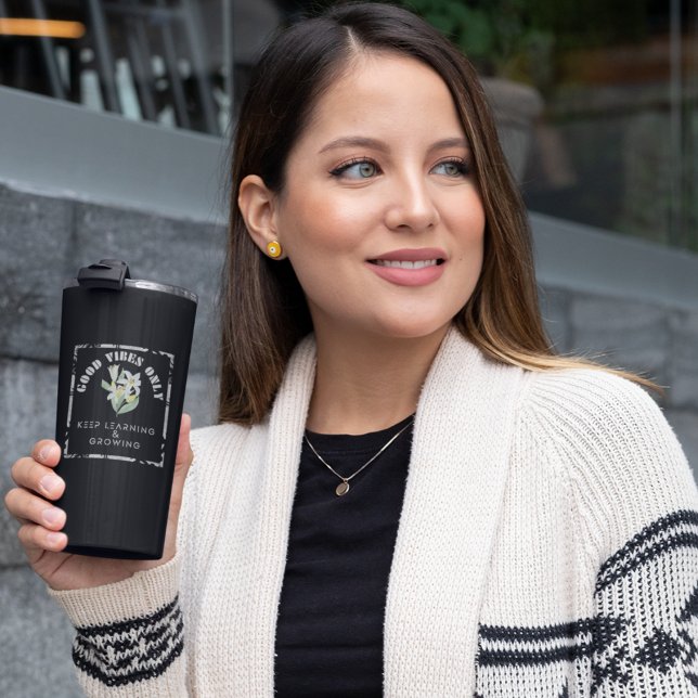 Garrafa Térmica Boas Vibes - Continue aprendendo e crescendo Desig (Criador carregado)