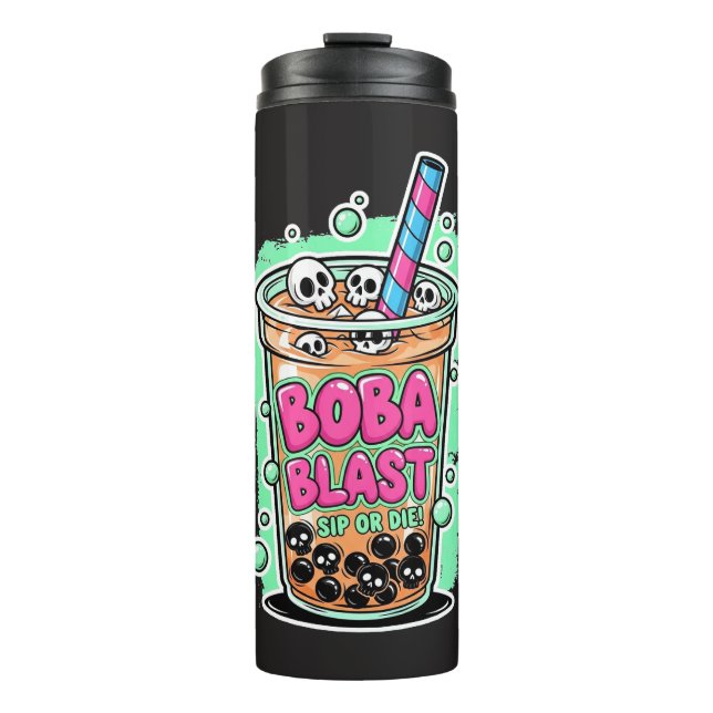 Garrafa Térmica Boba Blast – Beba ou Morra! Copo Térmico (Frente)