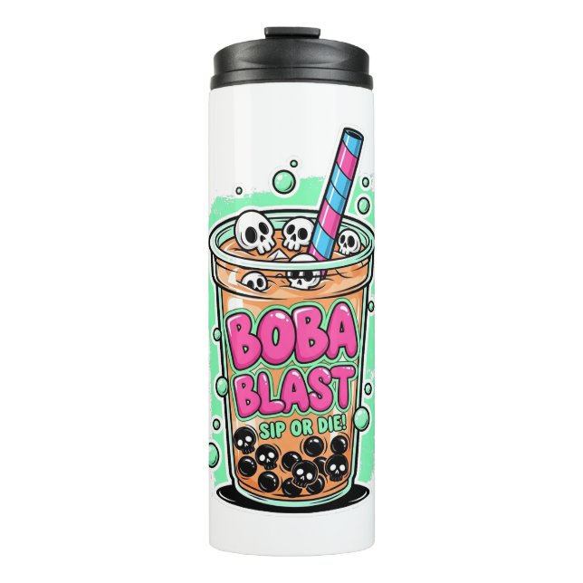 Garrafa Térmica Boba Blast – Beba ou Morra! Copo Térmico (Frente)