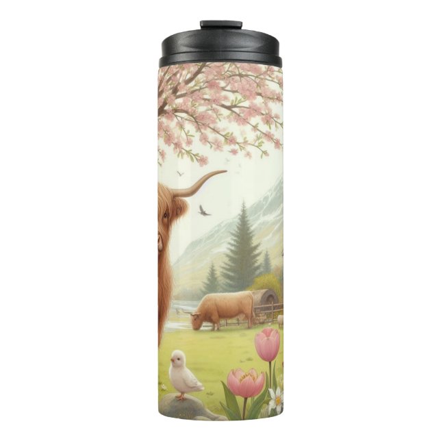 Garrafa Térmica Boca-branca, primavera (Frente)