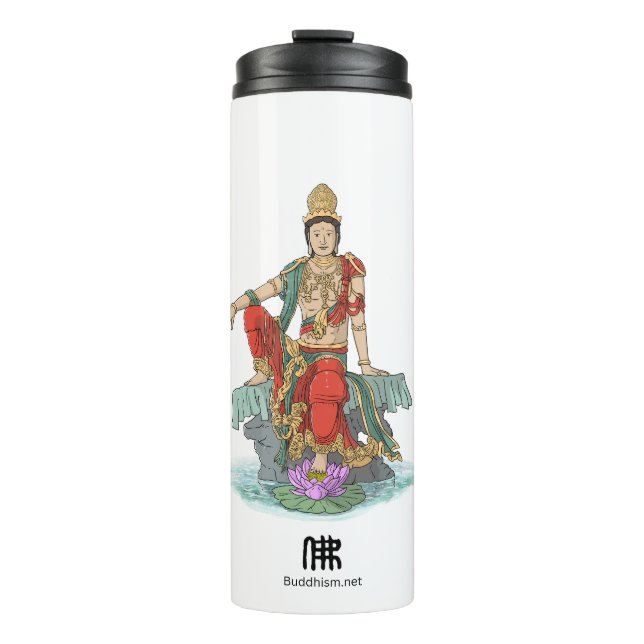 Garrafa Térmica Bodhisattva da Compaixão Tumbler (Frente)